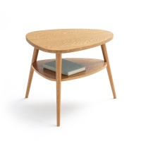 Прикроватный Столик в винтажном стиле с двойной столешницей Quilda единый размер каштановый LA REDOUTE INTERIEURS  фото, kupilegko.ru